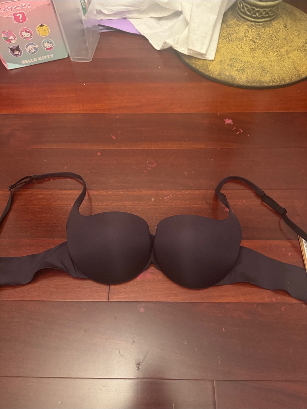 SKIMS Black Strapless-Convertible Smooth Molded Bra
